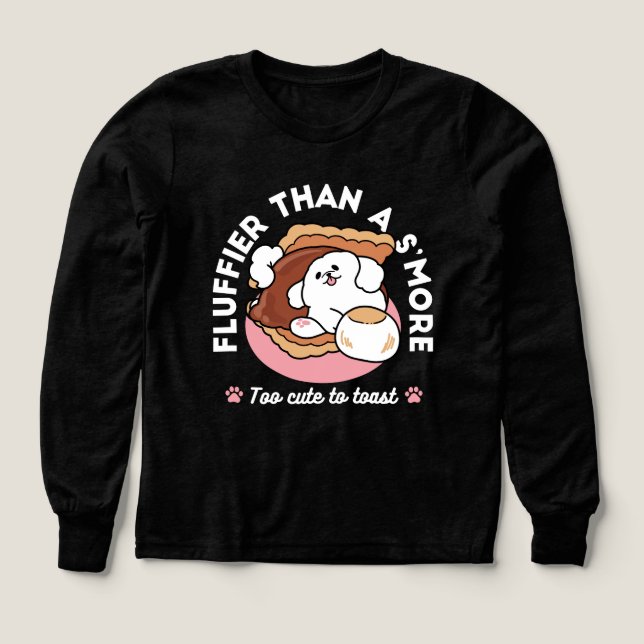 Funny Dog and S’more Design – Kawaii Pet Lover Pun (Design Front)