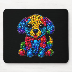 Funny Dog Animal Lovers Polka Dots Happy Dot Day G Mouse Pad