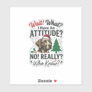 Funny Dog Attitude Christmas Vector Design_1