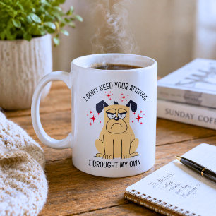 Funny Dog Attitude Coffee Mug