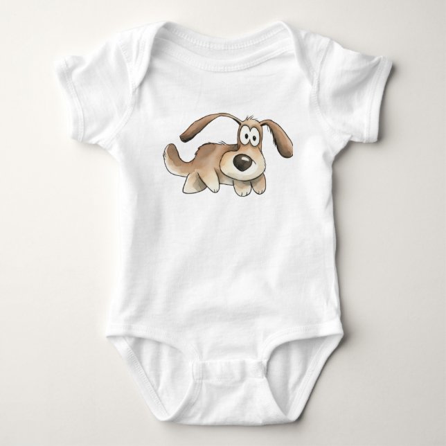 Funny Dog Baby Bodysuit (Front)