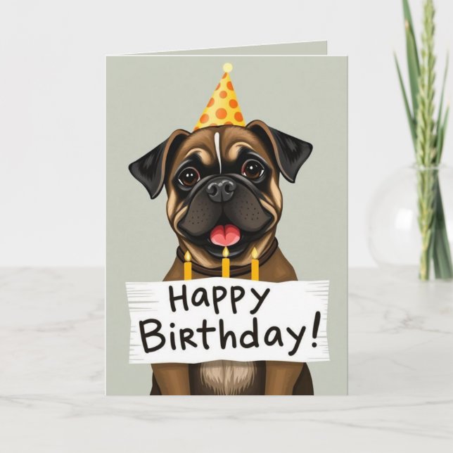 funny dog birthday cards (Front)