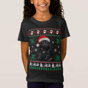 Funny Dog Black Pug Ugly Christmas Sweater
