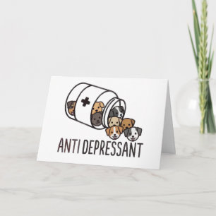 Funny Dog Bless Zen Chihuahua Dog Dad Mum Yoga Card