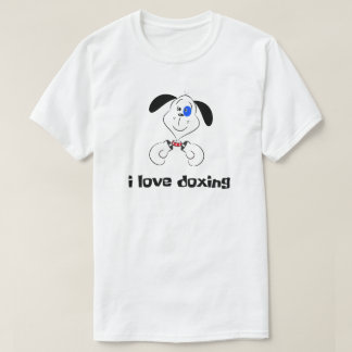 funny dog boxing " i love doxing "Tyson Fury v Bra T-Shirt