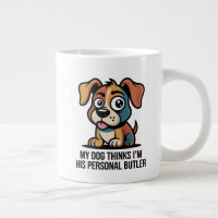 Funny Dog Butler Cartoon Quote