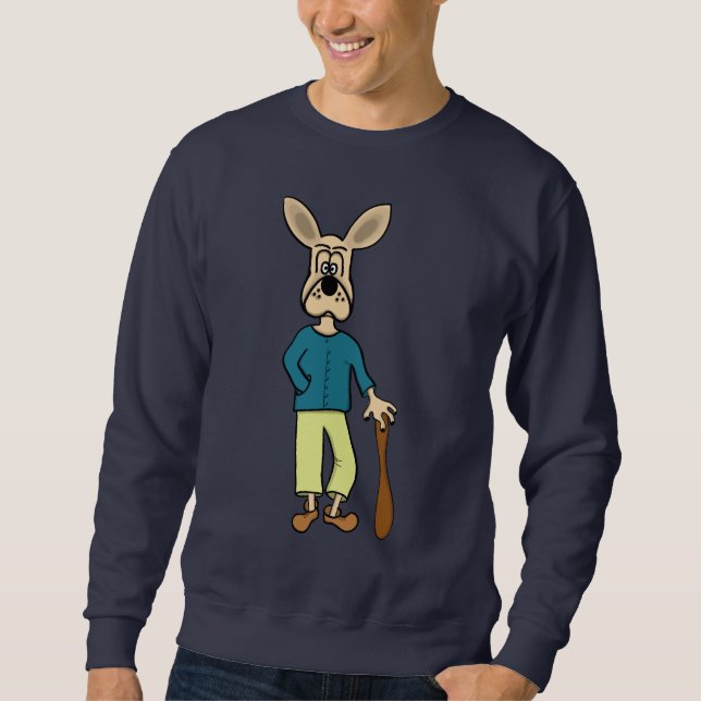 funny dog "carton" men' sweaters (Front)