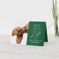 Funny Dog Christmas Card It's Been A Ruff Year
