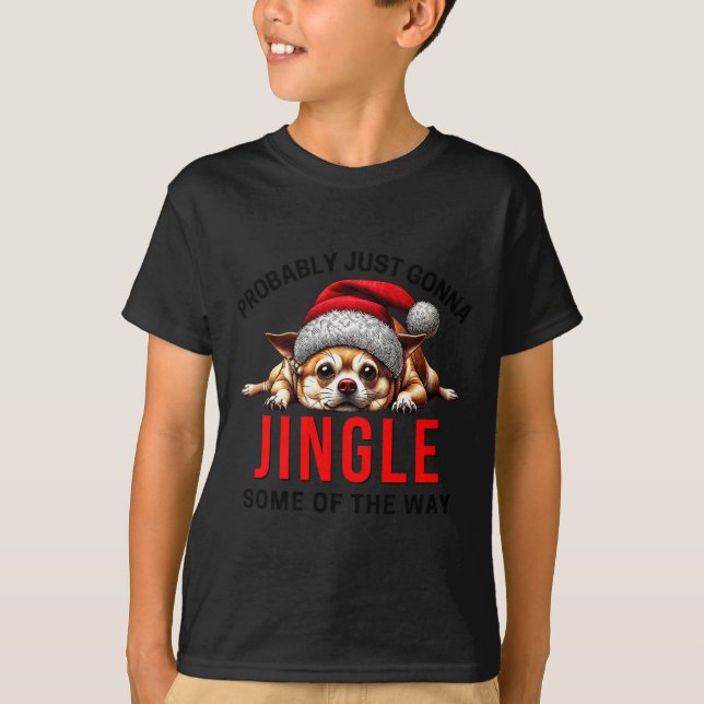 Funny Dog Christmas Chihuahua Premium Tri-blend  T-Shirt (Front)