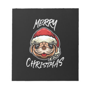 Funny Dog Christmas Pajamas Gift for Dog Lovers Wo Notepad
