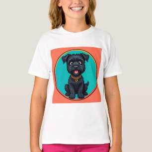 Funny Dog Colourful Digital Illustration T-Shirt
