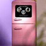 Funny Dog & Couple Photo Wedding Save the Date Magnet<br><div class="desc">Funny Dog and couple photos magnet save the date.  My humans are getting married.  Wedding save the date.  Wedding announcement.</div>