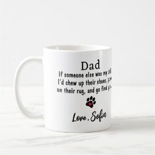 Funny Dog Dad -Father's Day Pet Photo Coffee Coffee Mug