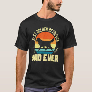Funny dog dad golden doodle best golden retriever T-Shirt