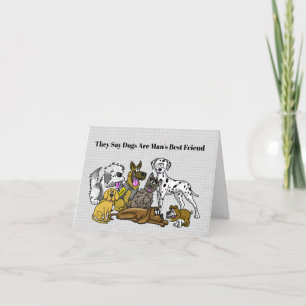 Funny Dog Day Greeting Card
