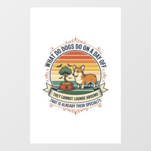 Funny Dog Day Off Vintage Engraving Quote Shirt_1