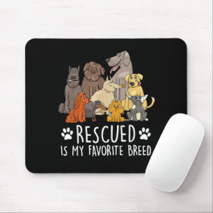 Funny dog design for men and women with humourous mouse pad