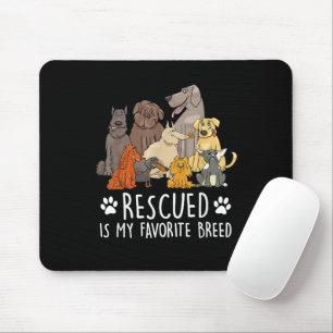 Funny dog design for men and women with humourous  mouse pad