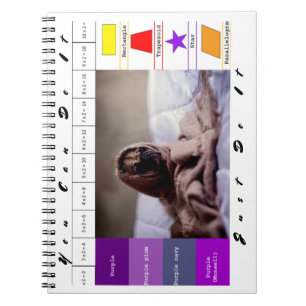 Funny dog educative game notebook