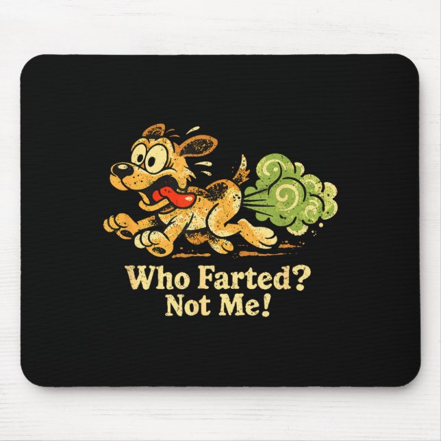 Funny dog fart meme artwork  mouse pad (Front)