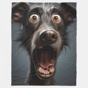 Funny Dog Fleece Blanket