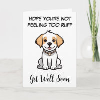 funny dog get well soon cards