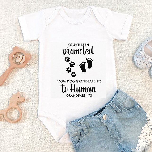 Funny Dog Grandparents Pregnancy Announcement  Baby Bodysuit (Creator Uploaded)