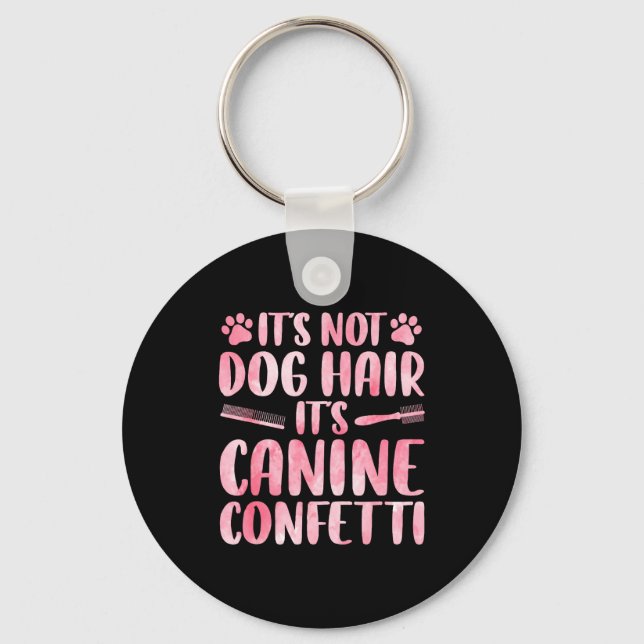 Funny Dog Groomer Art For Men Women Dog Grooming P Key Ring (Front)