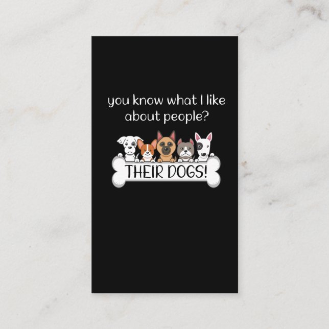 Funny Dog Groomer Quote Pet Puppy Grooming Love Business Card (Front)
