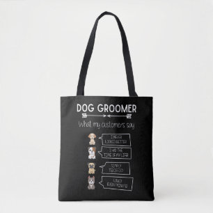 Funny Dog Grooming Humourous Puppy Groomer Fun Tote Bag
