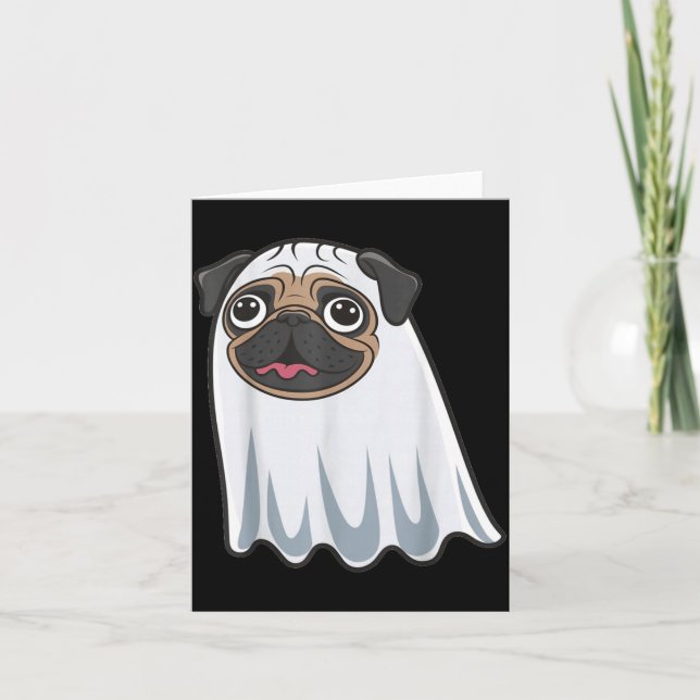 Funny Dog Halloween Card (Front)