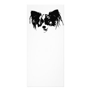 Funny dog head rack card