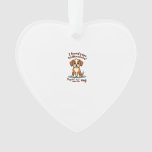 Funny Dog Hidden Socks Quote Vintage Cartoon Pet H Ornament