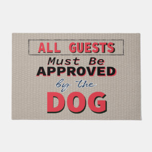 Funny Dog Humor Welcome Door Mat