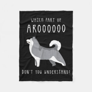 Funny Dog Husky Mom Cut For Girls And Women - Whic Fleece Blanket