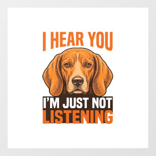 Funny Dog I Hear You Not Listening Vintage Shirt_1
