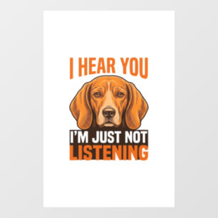 Funny Dog I Hear You Not Listening Vintage Shirt_1