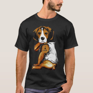 Funny Dog I Love Mum Tattoo Gift Mother Day T-Shirt