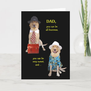 Funny Dog/Lab Card for Funny Dad