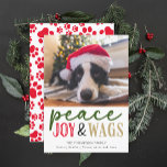 Funny Dog Lover Christmas Photo Cute Personalised Holiday Card<br><div class="desc">Spread holiday cheer with this Funny Dog Lover Christmas Photo Cute Personalised Holiday Card, perfect for pet owners and dog lovers alike! Featuring space to upload your own cute puppy picture, this card adds a personalised, playful touch to your holiday greetings. The humourous design and charming dog-themed Christmas card bring...</div>
