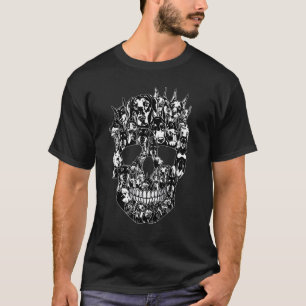 Funny Dog Lover Doberman Skull Halloween Costume T-Shirt