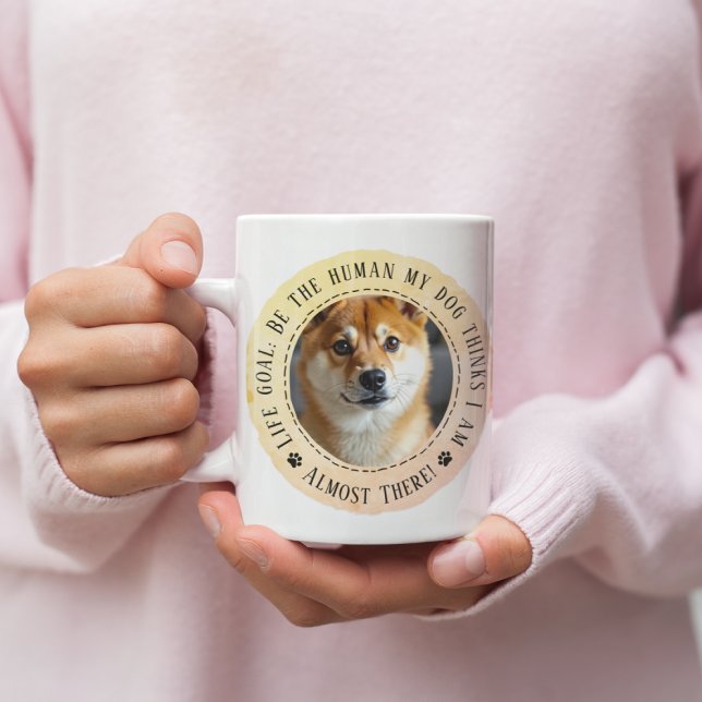Funny Dog Lover Gift Life Goal Coffee Mug (Creator Uploaded)