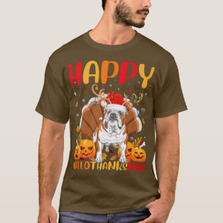 Funny Dog Lover Happy English Bulldog HelloThanksM T-Shirt