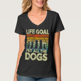Funny Dog Lover I Pet All The Dogs T-Shirt
