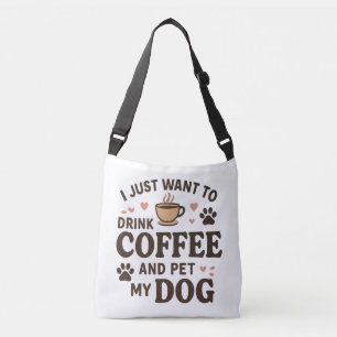 Funny Dog Lover Mug Dog Mum Dog Dad Crossbody Bag