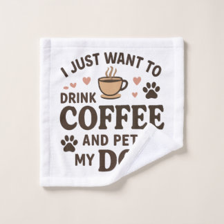 Funny Dog Lover Mug Dog Mum Dog Dad Wash Cloth