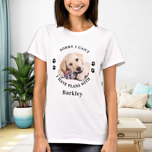 Funny Dog Lover Personalised Pet Photo T-Shirt (Creator Uploaded)