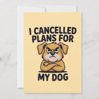 Funny Dog Lover Quote Cartoon Illustration