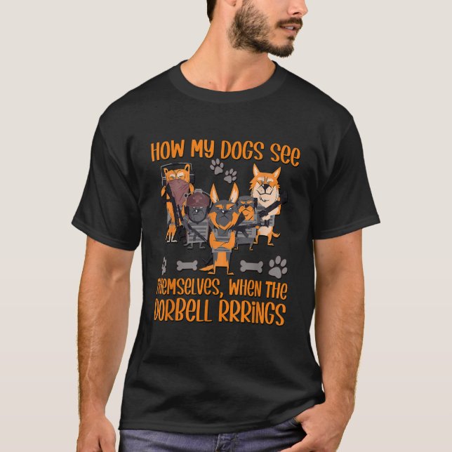 Funny Dog Lover Quote For Men And Women Military D T-Shirt (Front)