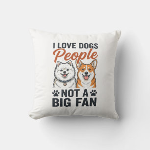 Funny Dog Lover Quote Vintage Engraving Vector Des Cushion